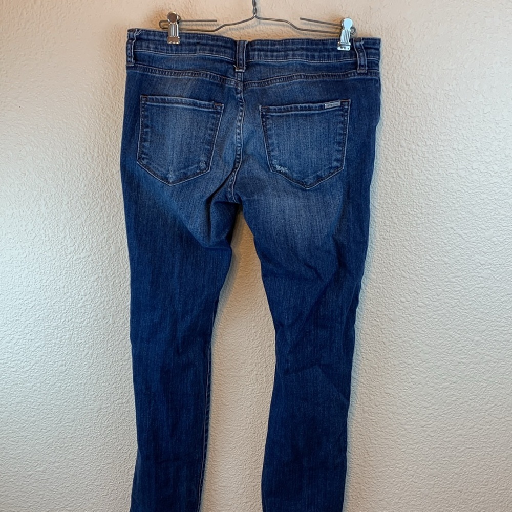 STS Blue Taylor Tomboy sz 28 girly floral feminine low rise dark wash preppy - Picture 6 of 12